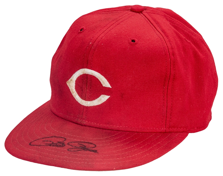 Pete Rose Autographed New Era 59Fifty Fitted Cincinnati Reds Hat w