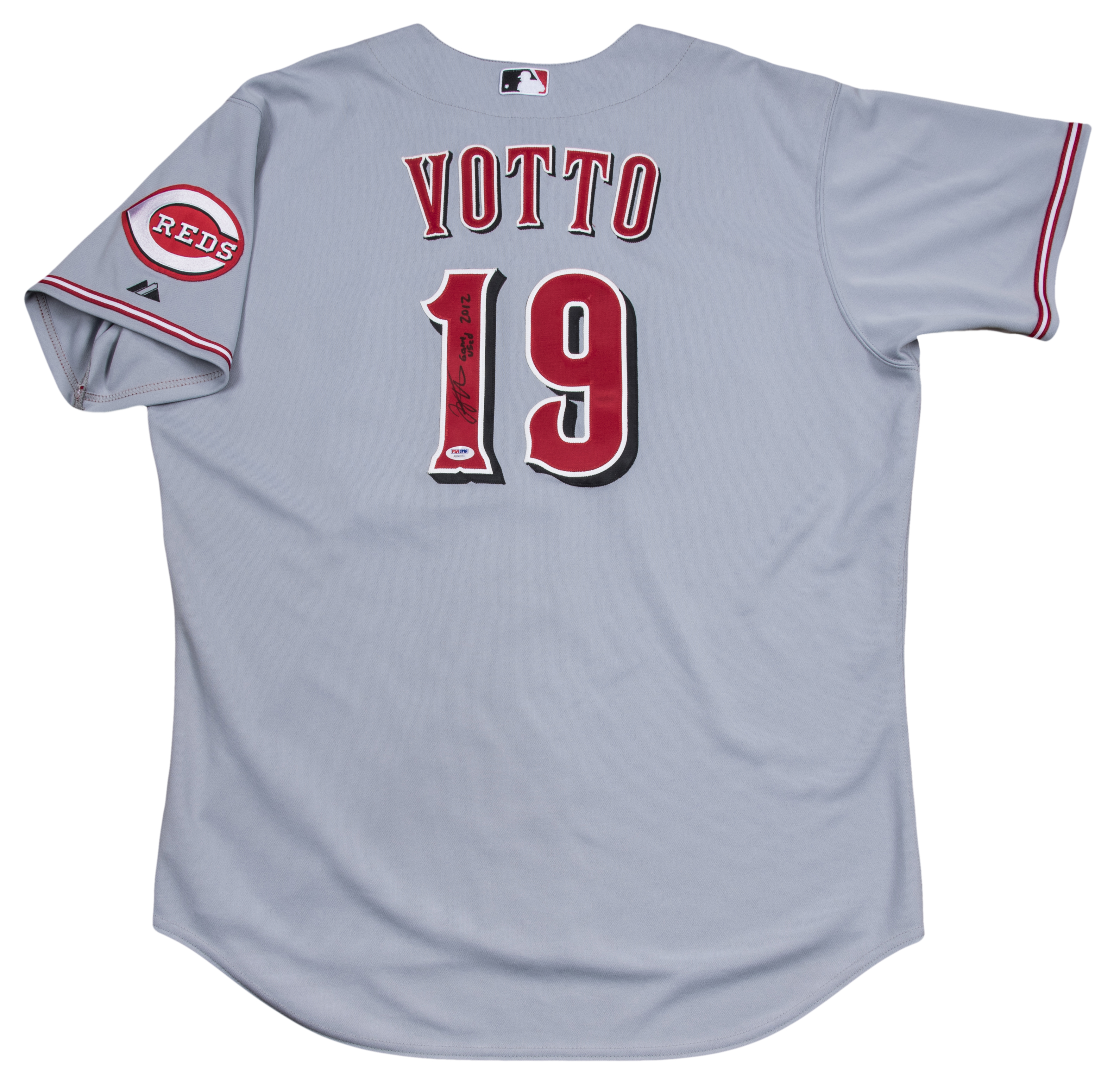 Lot Detail - 2012 Joey Votto Game Used, Signed 