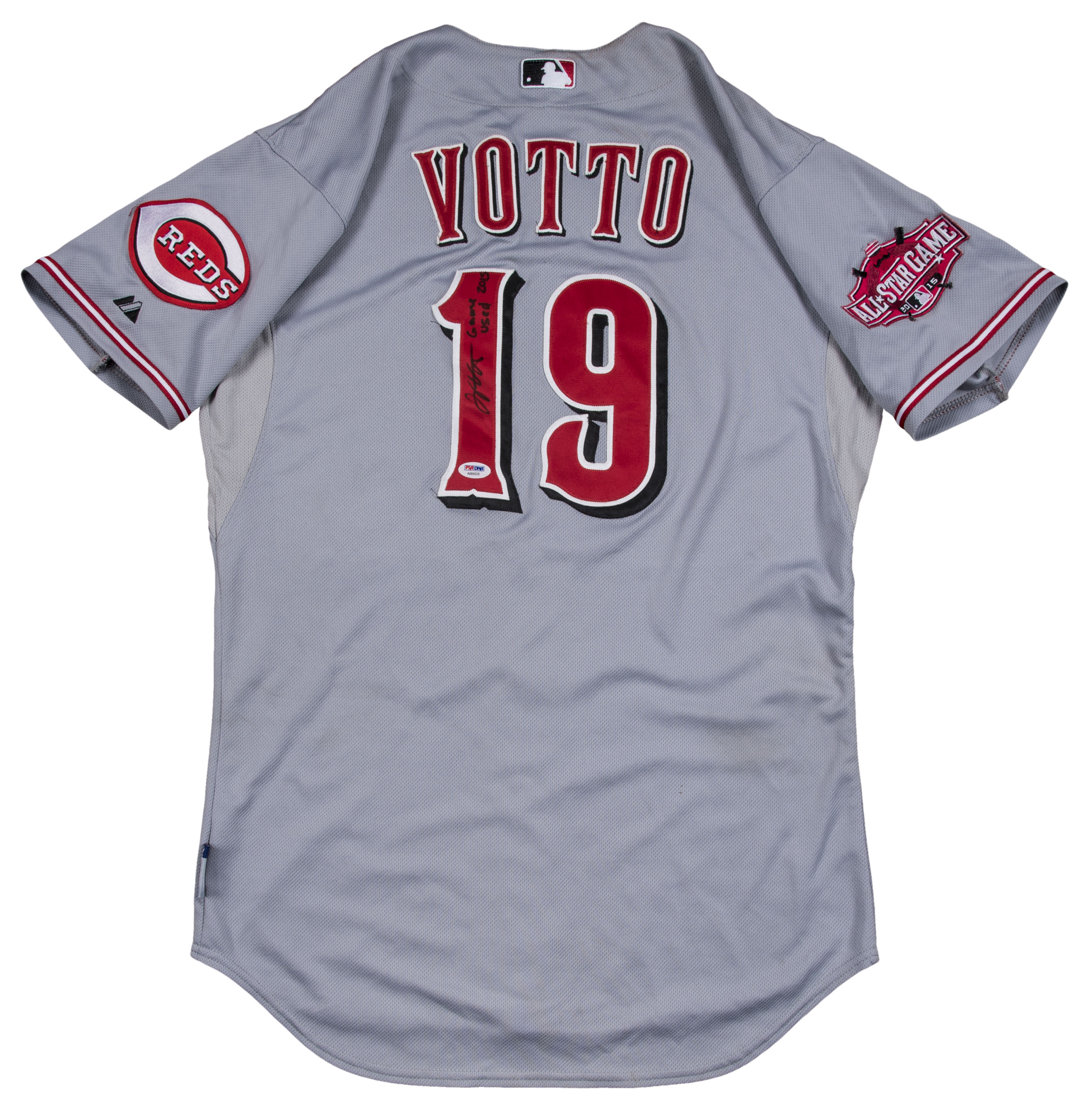 Lot Detail - 2015 Joey Votto Game Used, Signed 
