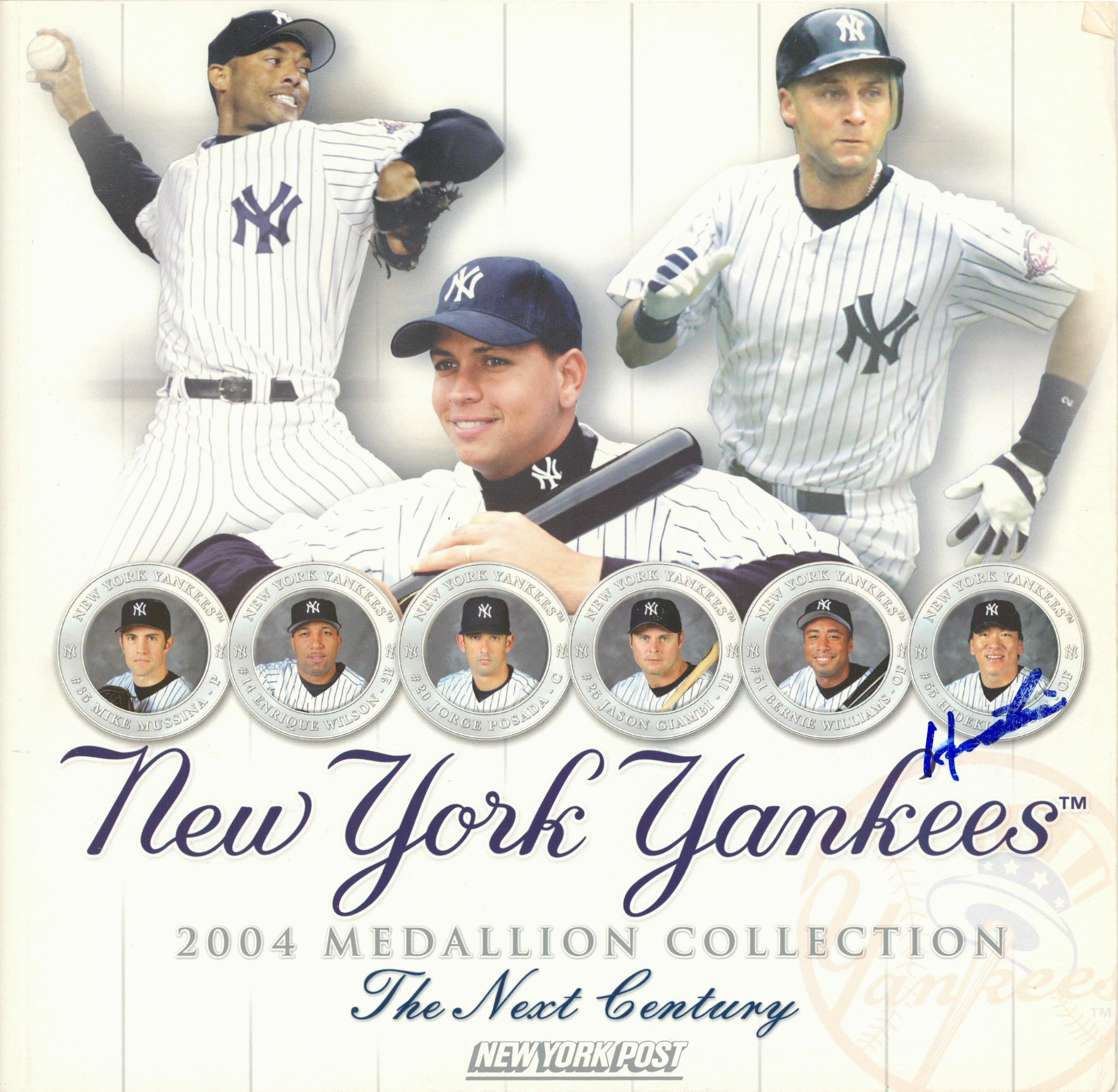 Lot Detail - 2004 Hideki Matsui Autographed New York Yankees Medallion ...