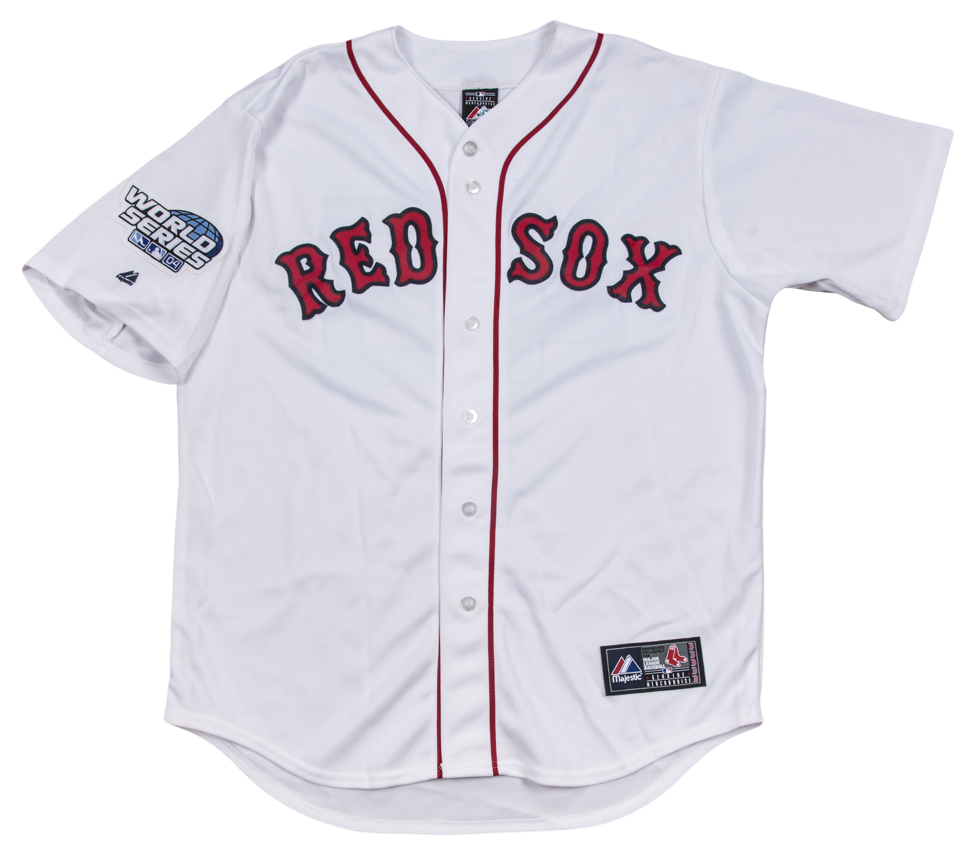 Lot Detail - Pedro Martinez Signed 2004 Boston Red Sox World Series Home Jersey (JSA)