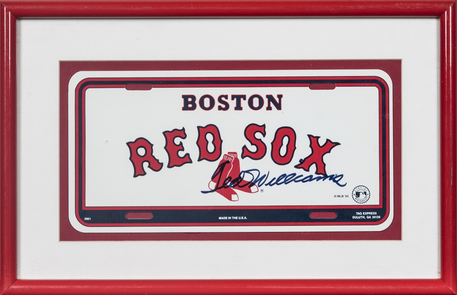 Ted Williams Signed Red Sox 19x26 Custom Framed Photo Display with Fenway  Park Patch (PSA LOA & Ted Williams COA)