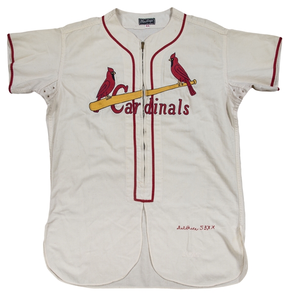 Lot Detail - 1953 Del Rice Game Used St. Louis Cardinals Home