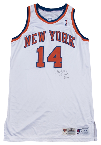 Lot Detail - Mid 1990s Anthony Mason New York Knicks Game-Used &  Autographed Shoes