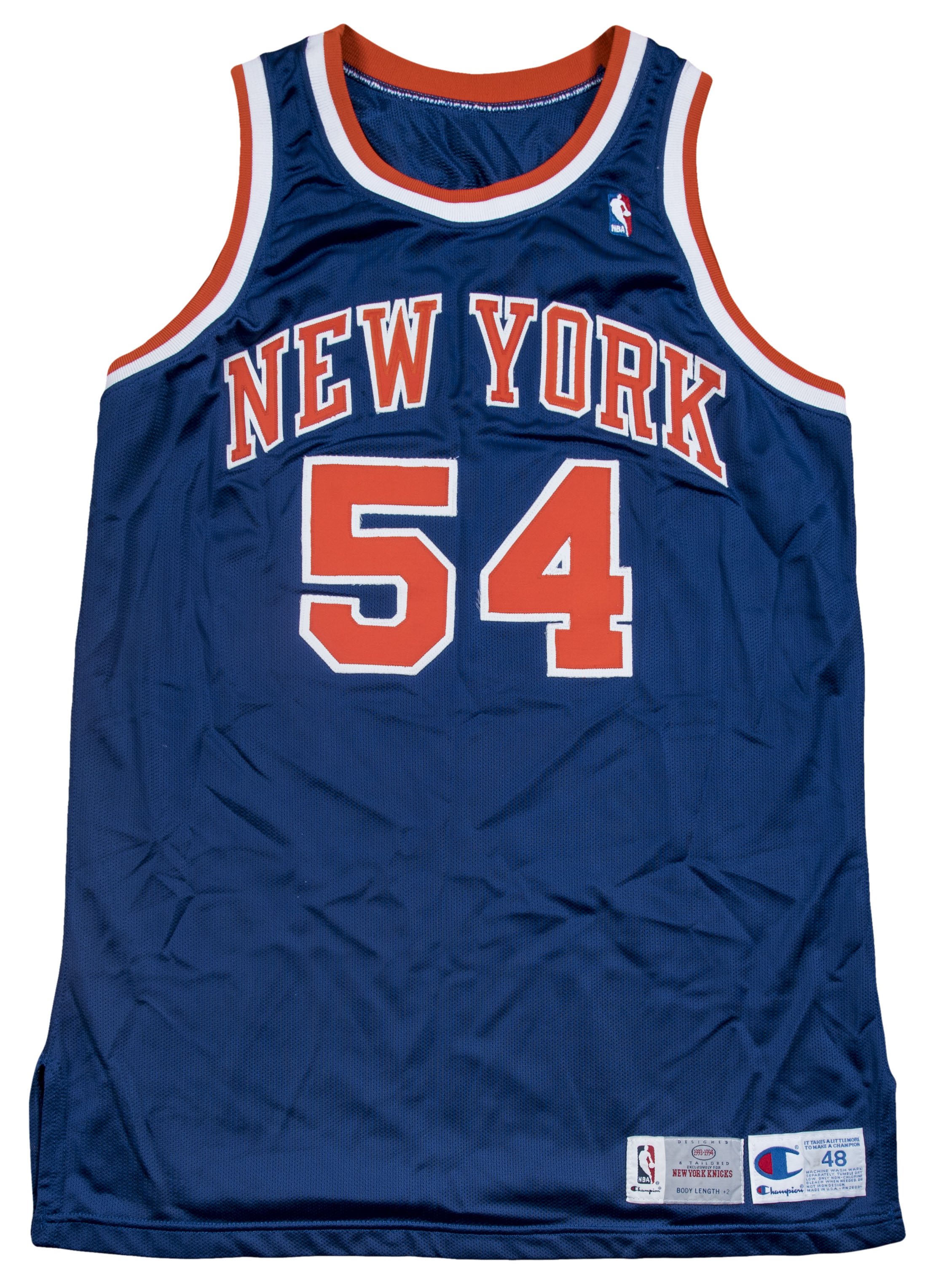 Lot Detail - 1993-94 Charles Smith Game Used New York Knicks Road Jersey