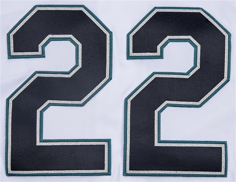 Seattle Mariners Robinson Cano Game Used Home White Jersey - 9/11