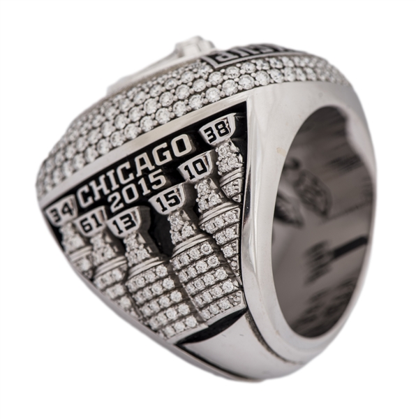 How do Blackhawks' Stanley Cup rings compare to other champs?