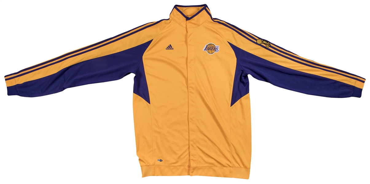 2008-10 Kobe Bryant Game Worn NBA Finals Warm-up Jacket & Pants, Lot  #82307
