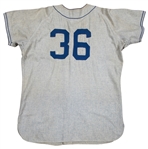 1952 Ralph Branca Photo Matched Game Worn & Signed World Series Brooklyn Dodgers Road Jersey Also Used For 1953 Spring Training (Letter of Provenance, Sports Investors & Beckett)