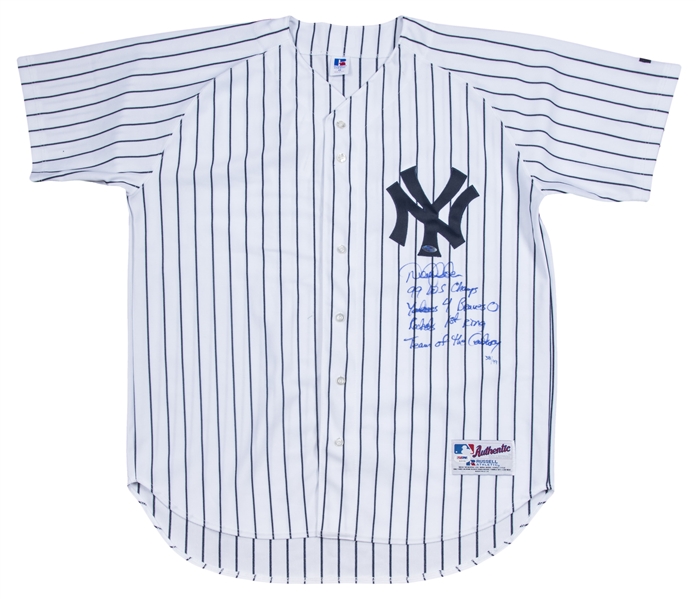 Lot Detail - Derek Jeter Signed & Inscribed New York Yankees Home