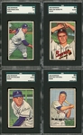 1952 Bowman "High Numbers" SGC-Graded Collection (4 Different)