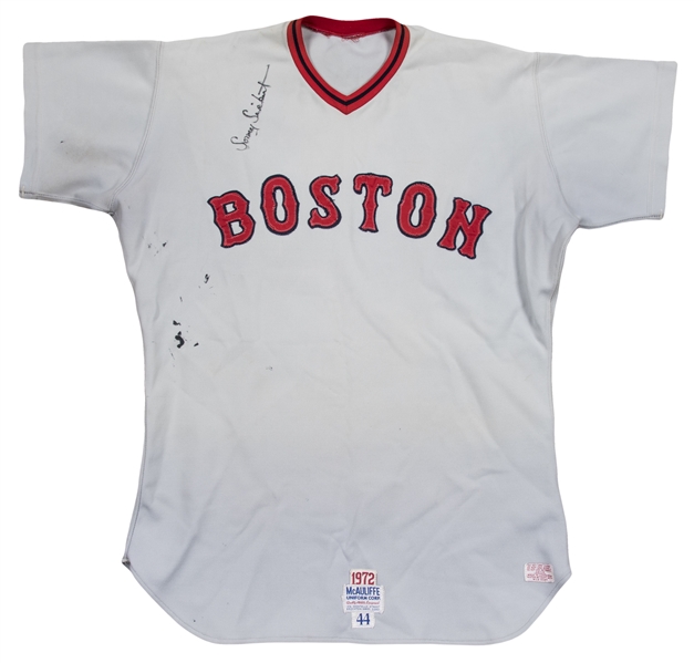 Lot Detail - 1972 Sonny Siebert Game Used and Signed Boston Red