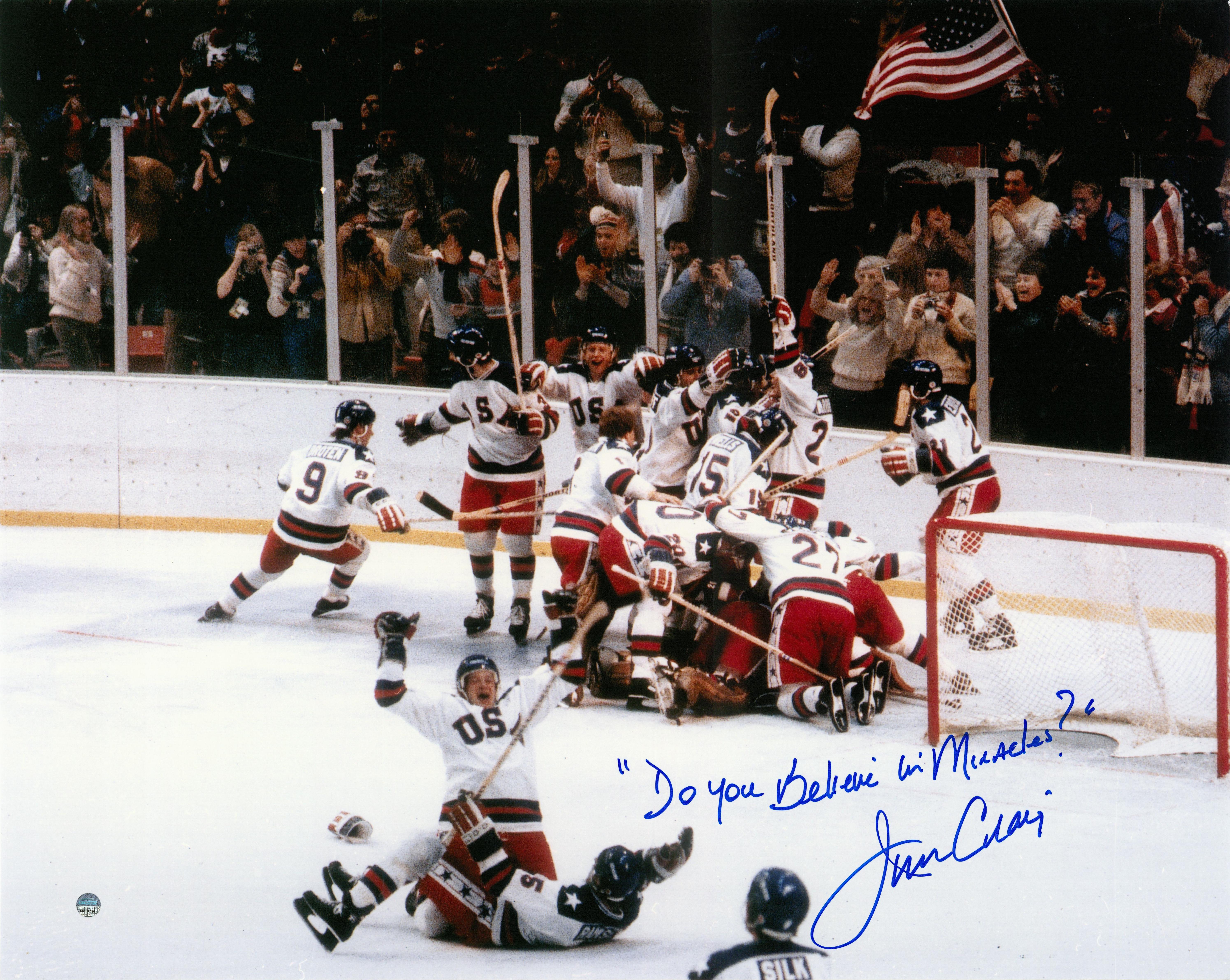 Lot Detail - Jim Craig Autographed and Inscribed 