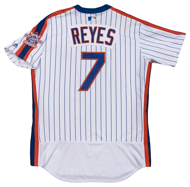 Lot Detail - 2016 Jose Reyes Game Used New York Mets Home 1986 ...