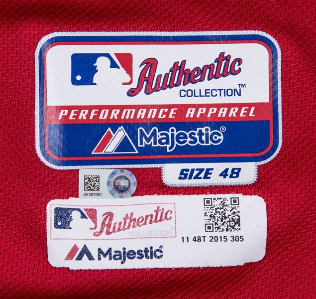 Ryan Zimmerman Signed Nationals Authentic Majestic Jersey (LOJO