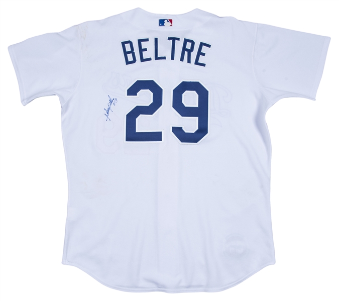 Adrian Beltre Autographed Texas Blue Pro Style Baseball Jersey 