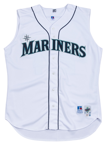 Ken Griffey Jr. Signed Seattle Mariners Home Sleeveless Jersey and