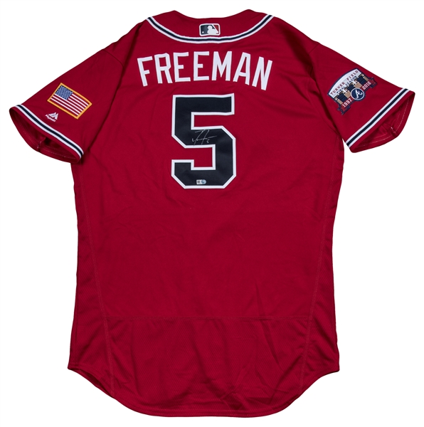 freddie freeman red jersey