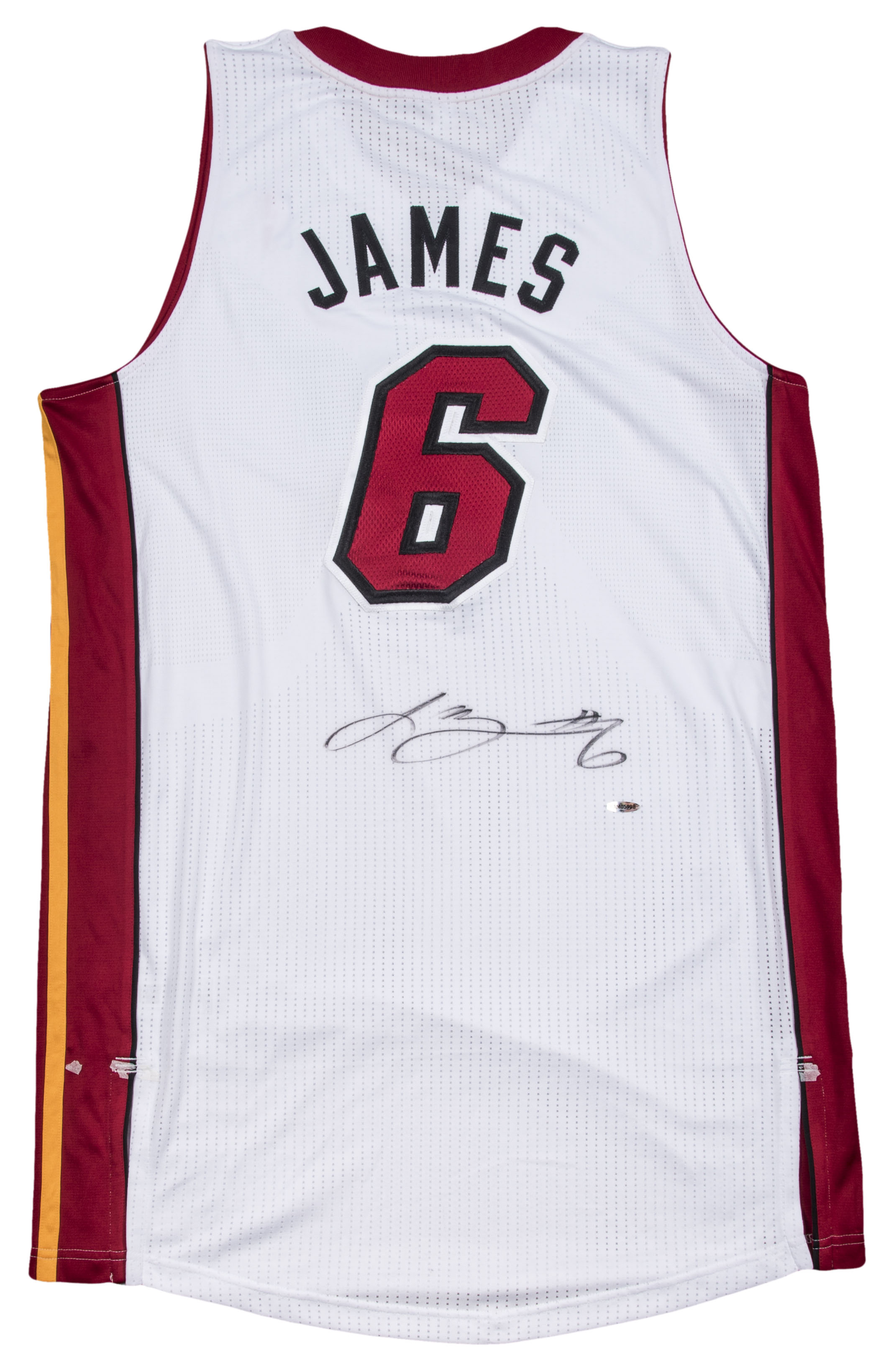 Lot Detail - LeBron James Signed 2010-11 Miami Heat Home Jersey (UDA)