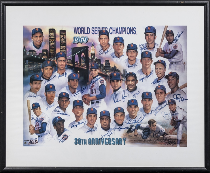 Tommie Agee, Cleon Jones, Ron Swoboda autographed 8x10 Photo (New York Mets)