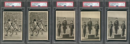 1932 Reemtsma Olympia #62 and #64 Babe Didrikson PSA VG-EX 4 Collection (5)