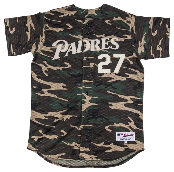 Lot Detail - 2001-02 Bubba Trammell Game Used San Diego Padres Camouflage  Jersey (MEARS)