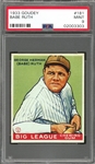1933 Goudey #181 Babe Ruth – PSA MINT 9 