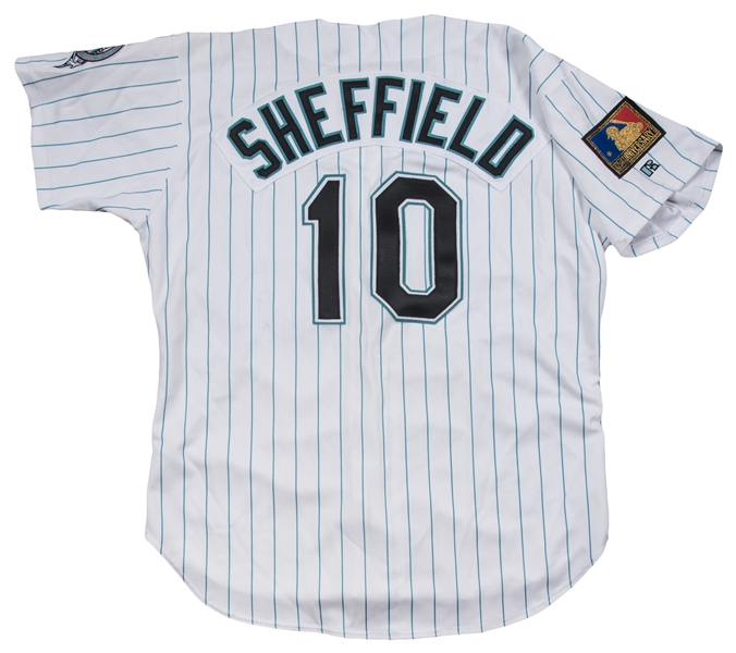 Lot Detail - 1994 Gary Sheffield Game Used Florida Marlins Home Jersey