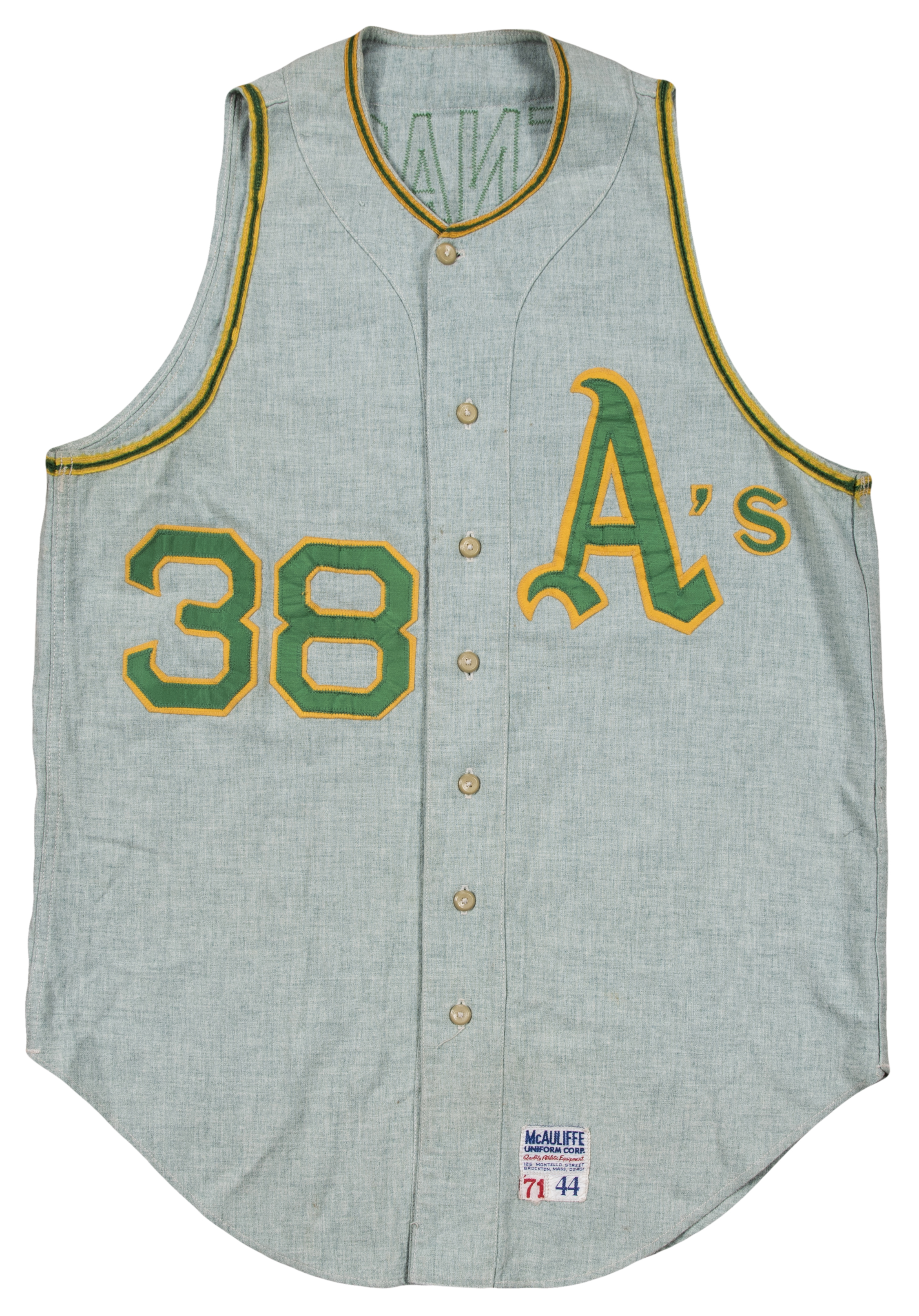 Lot Detail - 1971 Gene Tenace Game Used & Signed Oakland A's Road ...
