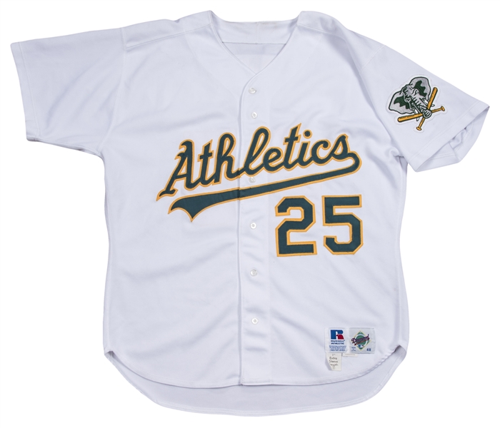 Lot Detail - 1993 Mark McGwire Game Used Oakland A's Home Jersey
