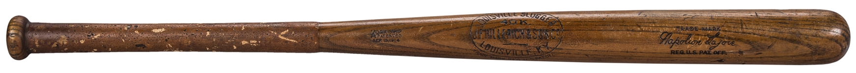 1914-15 Napoleon Lajoie Game Used Hillerich & Bradsby 40k Model Bat (PSA/DNA GU 8)