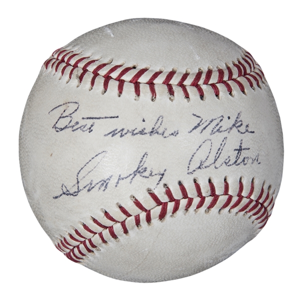 Walt Alston L A Dodgers 4x World Series (d.1984) HOF Autograph