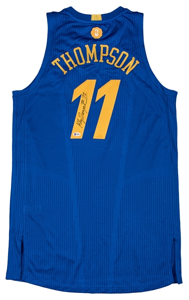 klay thompson signed jersey