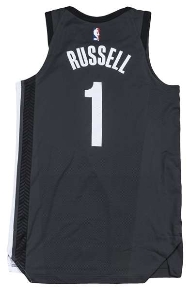 D'Angelo Russell - Brooklyn Nets - Game-Worn Statement Edition Jersey -  Worn 2 Games - 2019 Playoffs