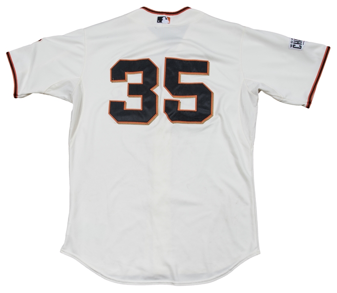 2021 Game Used City Connect Jersey worn by #35 Brandon Crawford on 7/9 vs.  WSH, 7/10 vs. WSH - HR #18 of 2021, 7/11 vs. WSH & 9/14 vs. SD - Size 48
