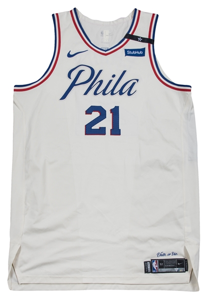 Joel Embiid - Philadelphia 76ers - Game-Worn City Edition Jersey