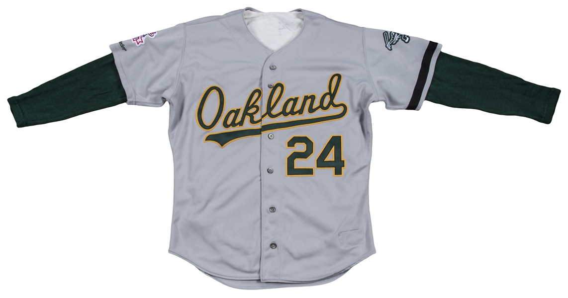 Lot Detail - 1989 Rickey Henderson Oakland Athletics World Series Game-Used  Jersey