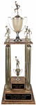 1975-76 NBA Most Valuable Player Podoloff Trophy Presented To Kareem Abdul-Jabbar- 1st Lakers MVP Award (Abdul-Jabbar LOA)