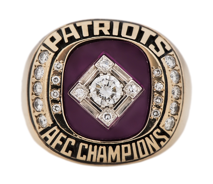 patriots afc championship rings