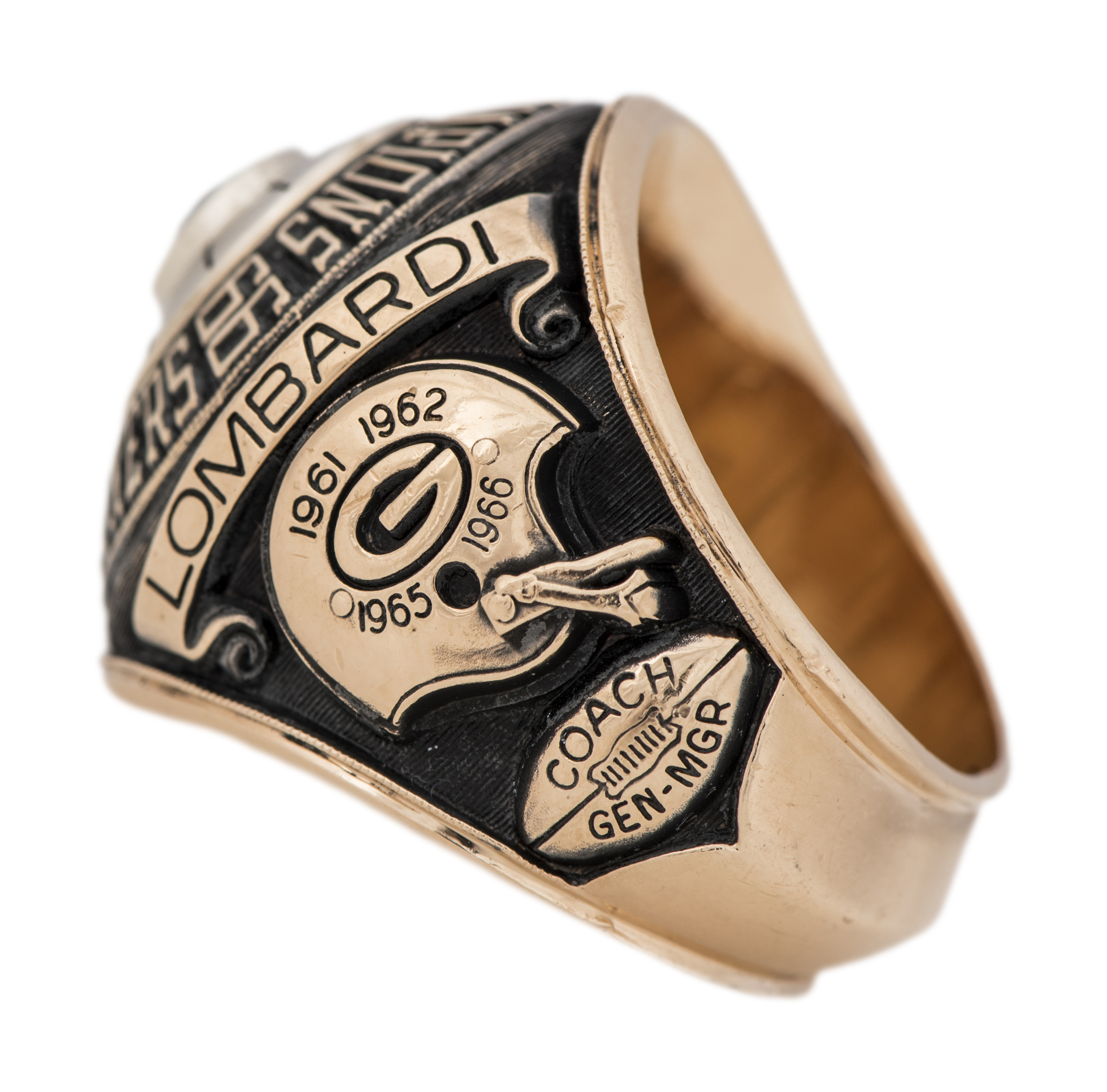 Lot Detail - 1966 Green Bay Packers Super Bowl Championship Ring- LOMBARDI