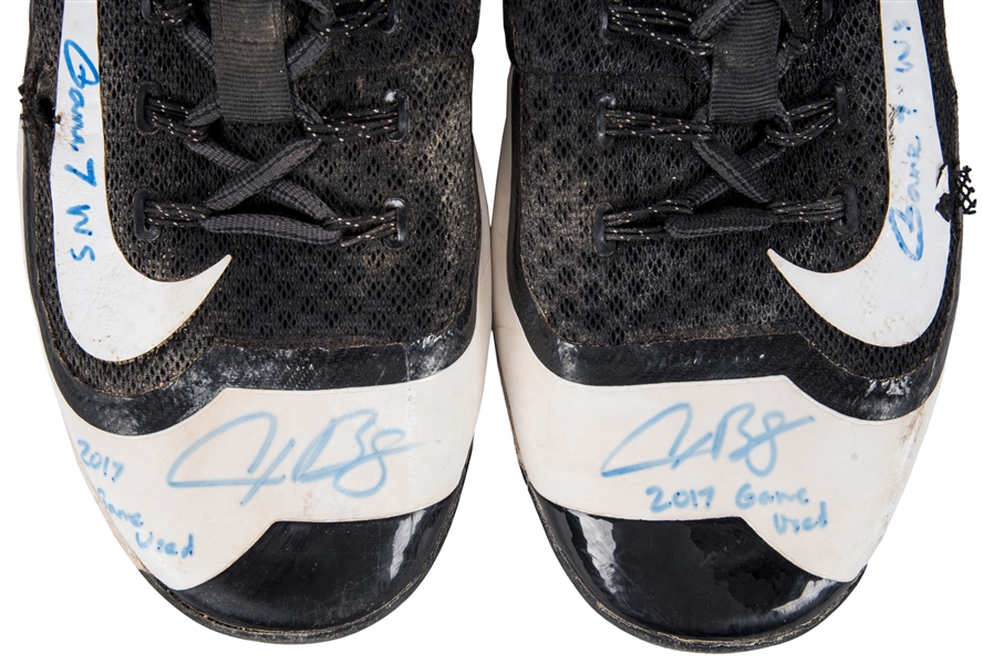 Alex Bregman Dual Signed Autographed Custom Adidas Baseball Cleats #5