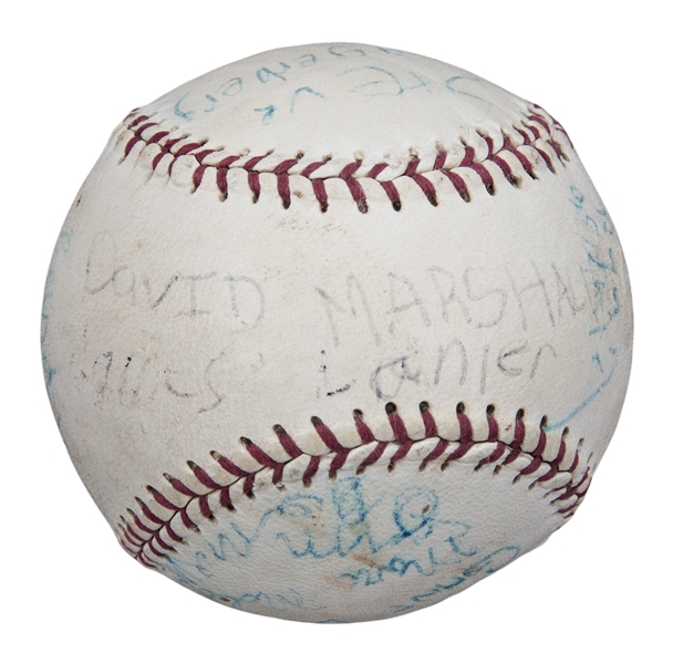 1982 Derek Jeter Signed Little League Baseball with Trophy & Team, Lot  #12883