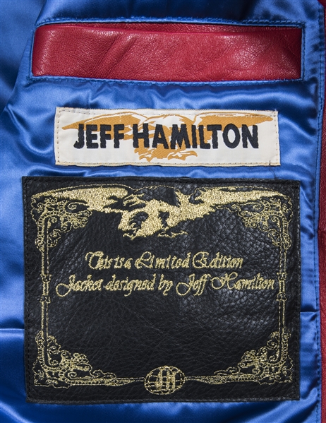 Vintage Chicago Bulls Repeat 3-Peat Jeff Hamilton Leather Jacket