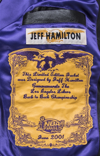 Lot Detail - 2001 Los Angeles Lakers Back to Back NBA Champions Custom Jeff  Hamilton Jacket