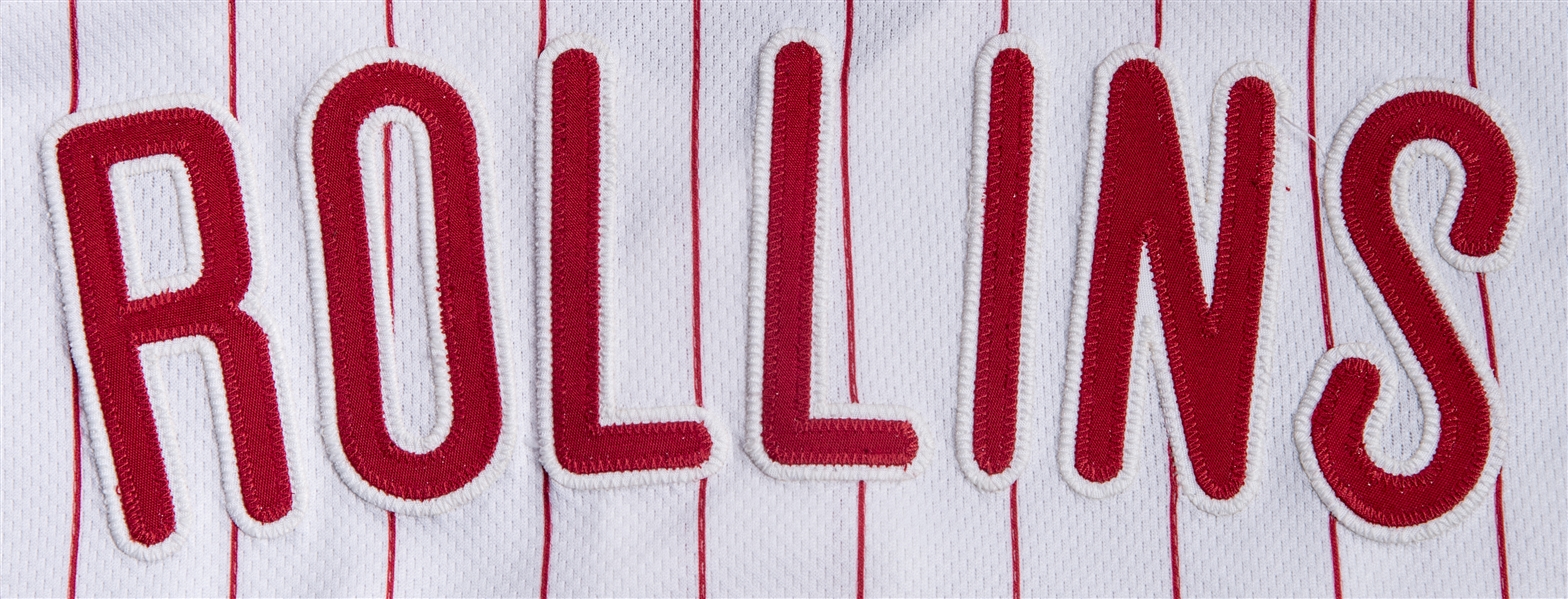 Jimmy Rollins Signed Game-Used Phillies Jersey (Rollins LOA)