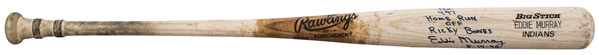 1995-96 Eddie Murray Game Used, Signed & Inscribed Rawlings 456A Model Bat Used To Hit Career Home Run #497 On 8/14/96 (PSA/DNA GU 10, Beckett & Murray LOA) 