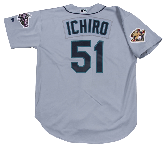 Ichiro Suzuki Rookie Season Game Used 2001 Seattle Mariners Jersey MEA —  Showpieces Sports