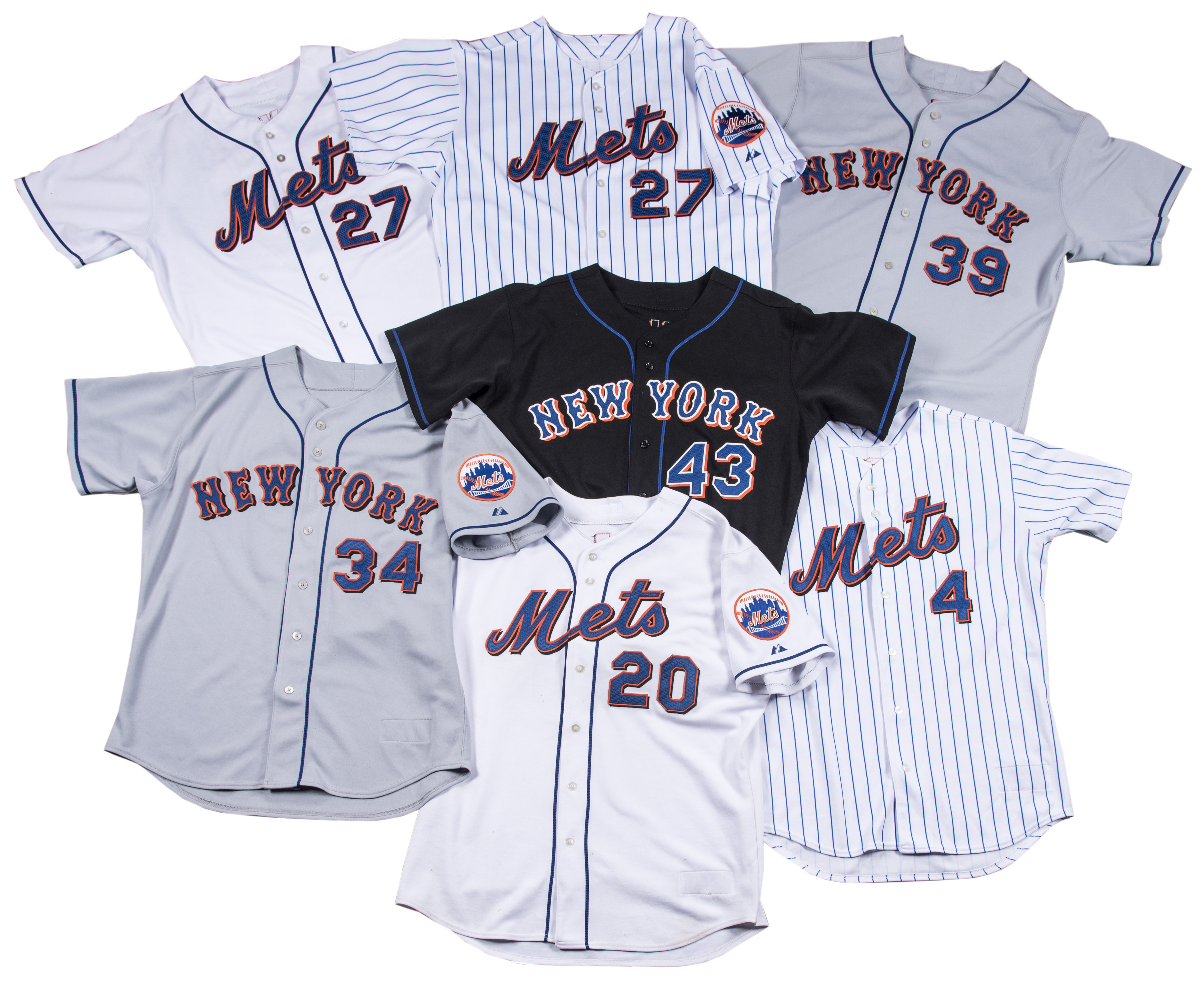 Lot Detail - Lot of (7) 2006 New York Mets Game Used Jerseys (MLB Authenticated & Steiner)