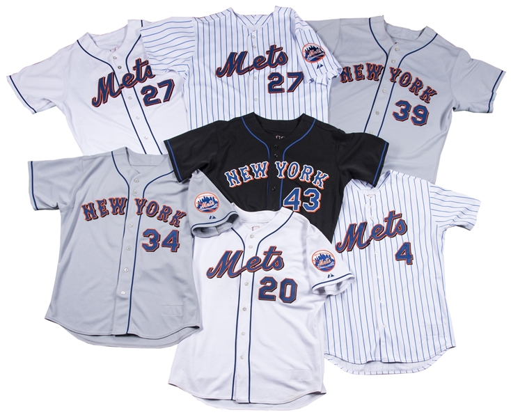 Lot Detail - Lot of (7) 2006 New York Mets Game Used Jerseys (MLB