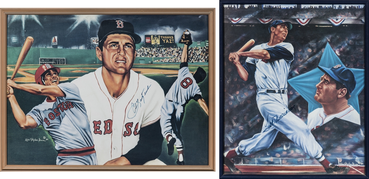 Ted Williams and Carl Yastrzemski Signed Photograph . Two of the, Lot  #65110